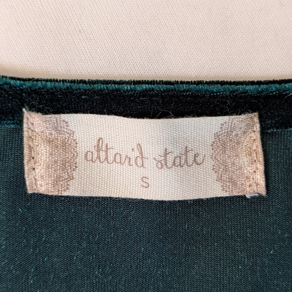 Altar'd State dark green velvet mini dress, size small - Picture 4 of 4